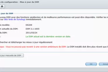 Synology Update 4 - Synology met à jour DSM
