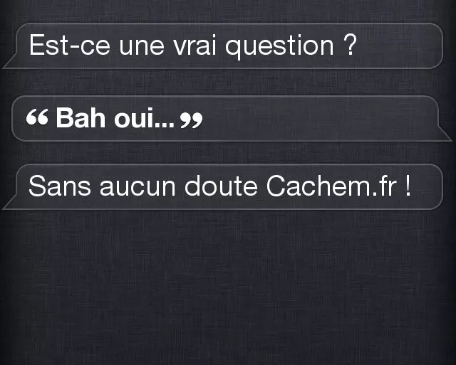 Siri cachem - Un peu d'humour