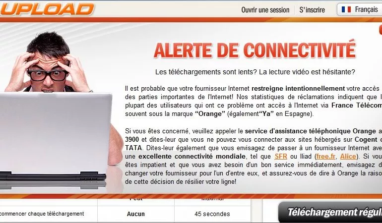 Megaupload lenteurs FAI - Fermeture de Megaupload, nos FAI se frottent les mains