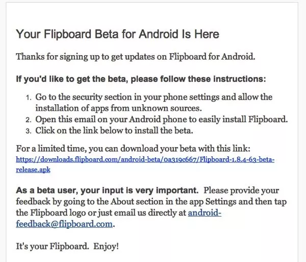 flipboard beta - Flipboard Android est disponible en Beta