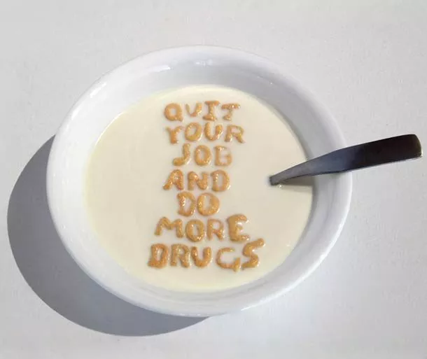 quit your job cereal - J'ai bien aimé cette photo