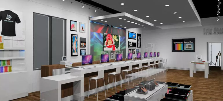 PolaroidFotobar store2 - Un Polaroïd Fotobar en Floride