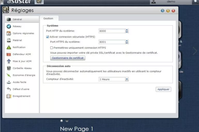 asustor reglages - ASUSTOR et sa gamme de NAS AS-60x