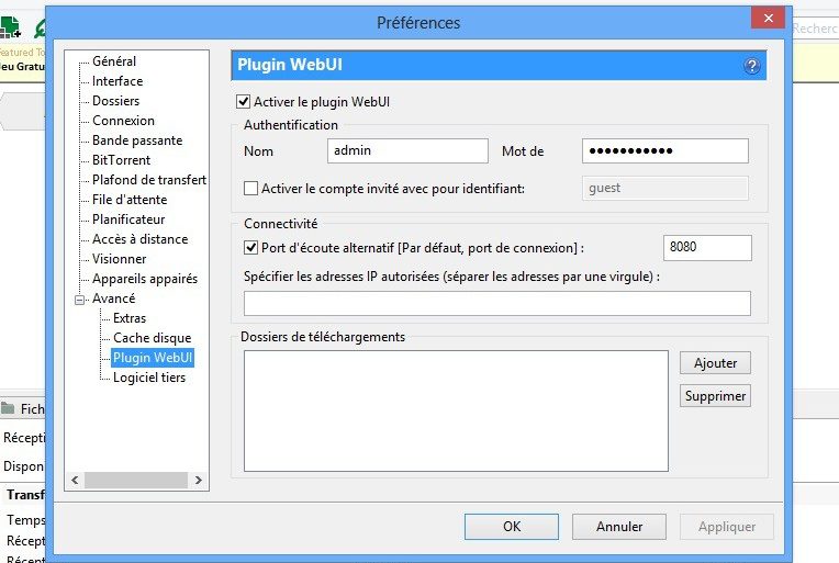 preferences utorrent - Transdroid - Contrôler les téléchargements Torrent depuis votre mobile