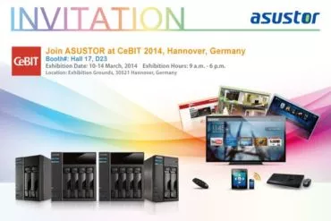2014 Cebit Invitation card - ASUSTOR travaille déjà sur ADM 2.2