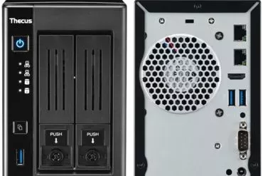 thecus N2810 front back - NAS - Thecus lance le N2810 avec HDMI 4K et ThecusOS 7