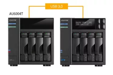 asustor expansion au6004 - Asustor présente son unité d'expansion AU6004T