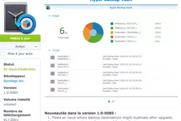 vault synology - NAS - Synology DSM 6.0.1 et mise à jour d'applications