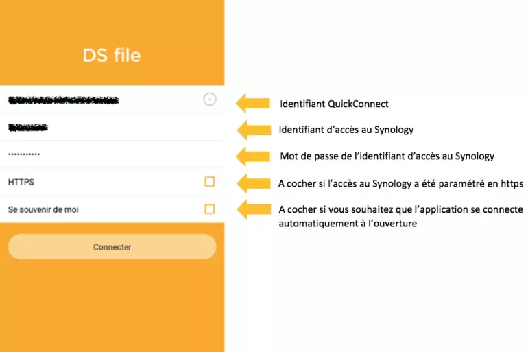 ds file connexion - NAS - Synology DS file