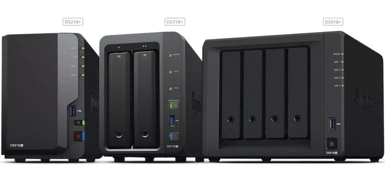 DS918pls DS718plus DS218plus - NAS - Synology DS218+ DS718+ et DS918+ (Intel J3355 & J3455, RAM extensible, H.265...)