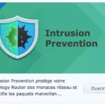Intrusion Prevention - Tuile d'installation