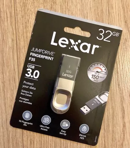 Test Lexar FingerPrint F35 - Test de la clé USB Lexar FingerPrint F35 32Go