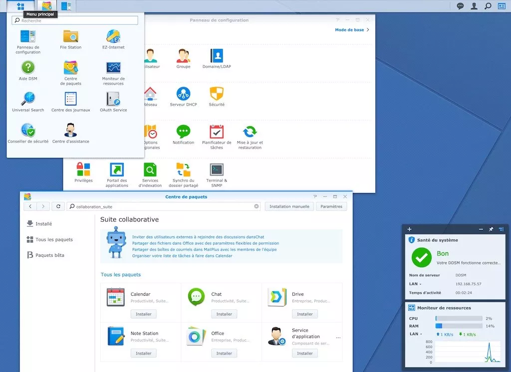 DSM 622 - NAS - Test du Synology DS1019+... un air de déjà-vu