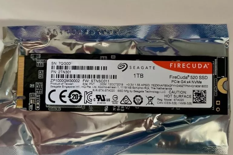 Seagate FireCuda 520 1 To - Test du SSD Seagate FireCuda 520 1 To