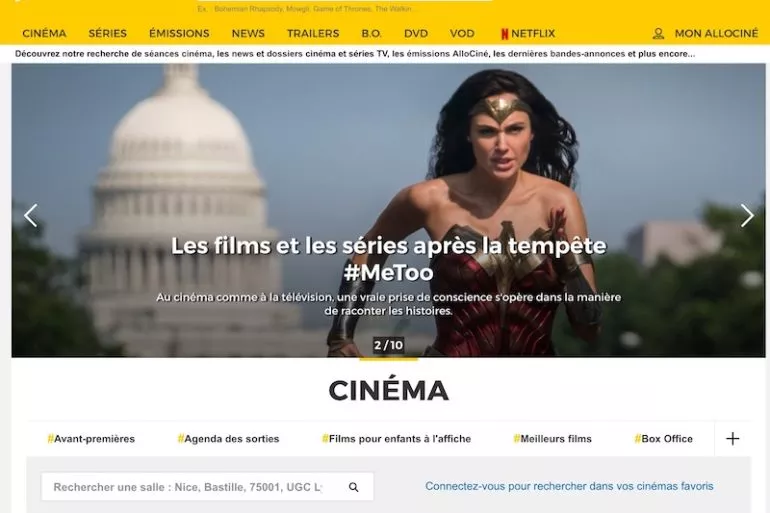 allocine - Allociné s'en prend à Netflix, Amazon, Hulu, Canal+... via Google