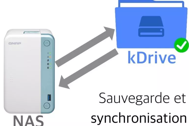 QNAP kDrive - Sauvegarder et synchroniser son NAS QNAP avec kDrive