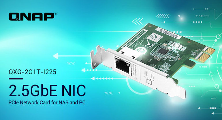 QNAP QXG 2G1T I225 - QNAP annonce 3 cartes réseau 2,5 GbE pour NAS et PC... à partir de 70€