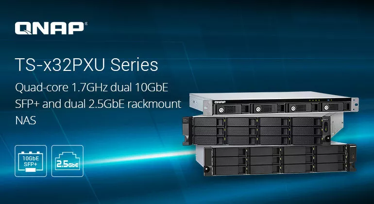 QNAP TS x32PXU - QNAP lance 3 NAS TS-432PXU(RP), TS-832PXU(RP), TS-1232PXU-RP