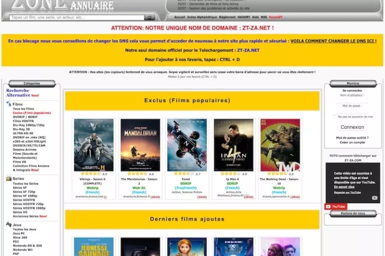 zt za net - Zone Téléchargement devient ZT-ZA.NET en 2021