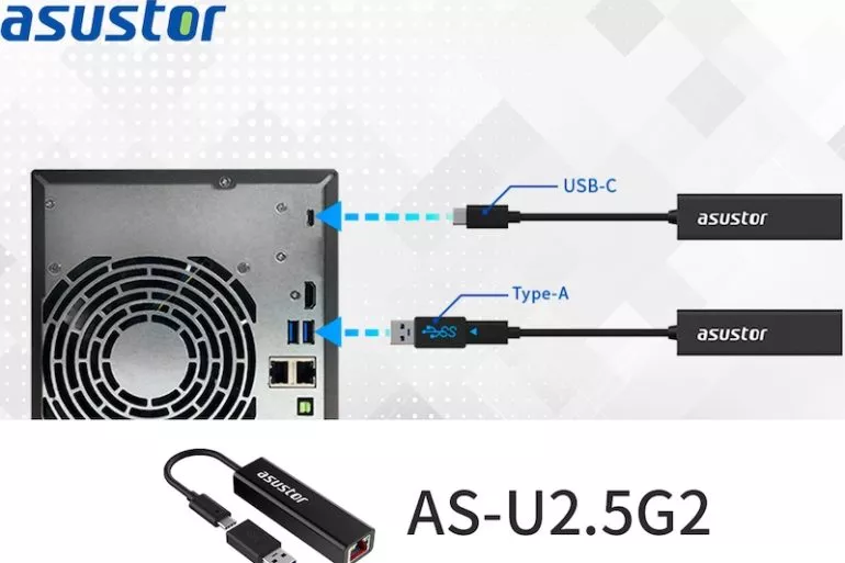 ASUSTOR AS U2.5G2 2021 NAS - ASUSTOR AS-U2.5G2 : l'adaptateur USB/Multi-Gig à 48€