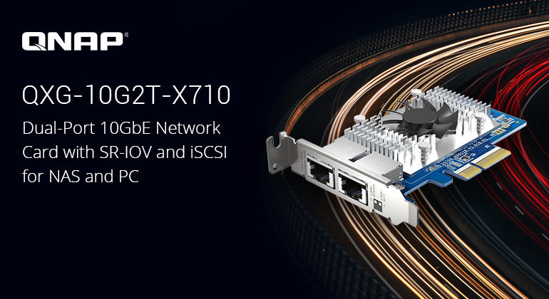 QXG 10G2T X710 - QNAP QXG-10G2T-X710 : carte réseau double 10GbE