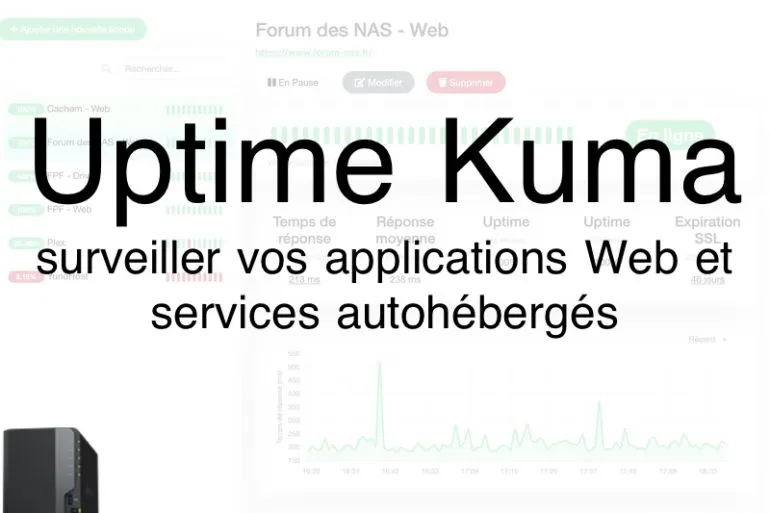 uptime kuma sur NAS Synology