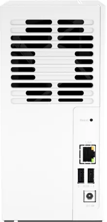 QNAP TS 233 arriere - QNAP TS-233 : NAS 2 baies, processeur Cortex-A55 2 GHz, 2Go de RAM... pour 220€