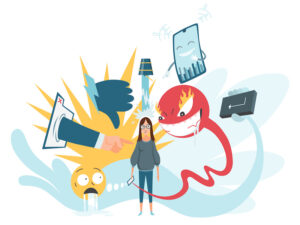 cyberharcelement reseau socaux 300x225 - Les réseaux sociaux et leurs impacts