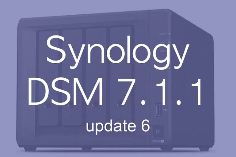 Synology DSM 7.1.1 update 6