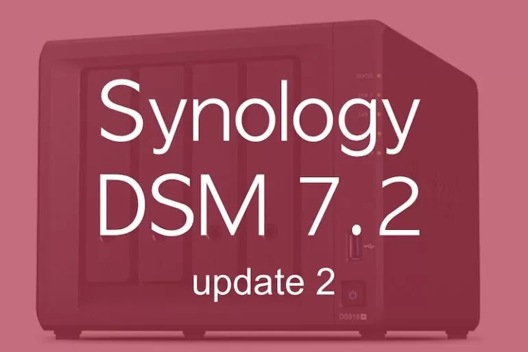 Synology DSM 7.2 update 2