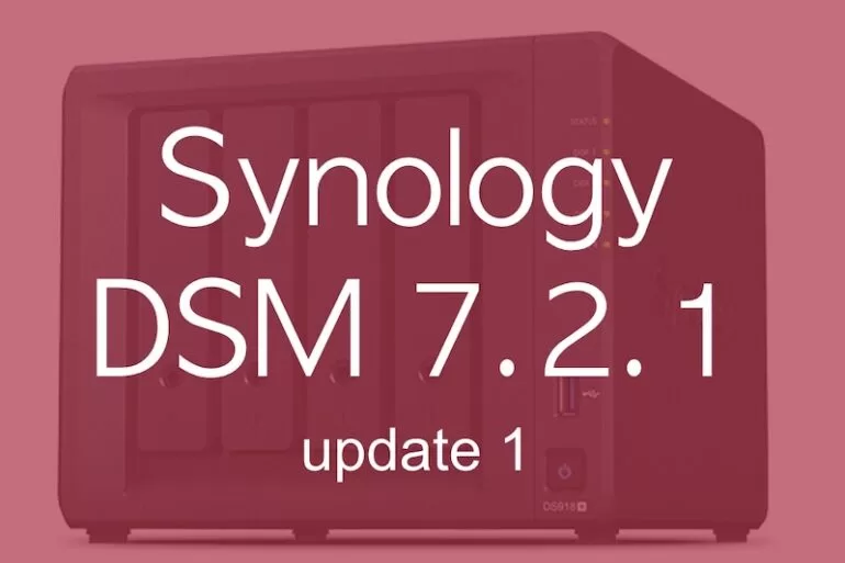 Synology DSM 7.2.1 update 1