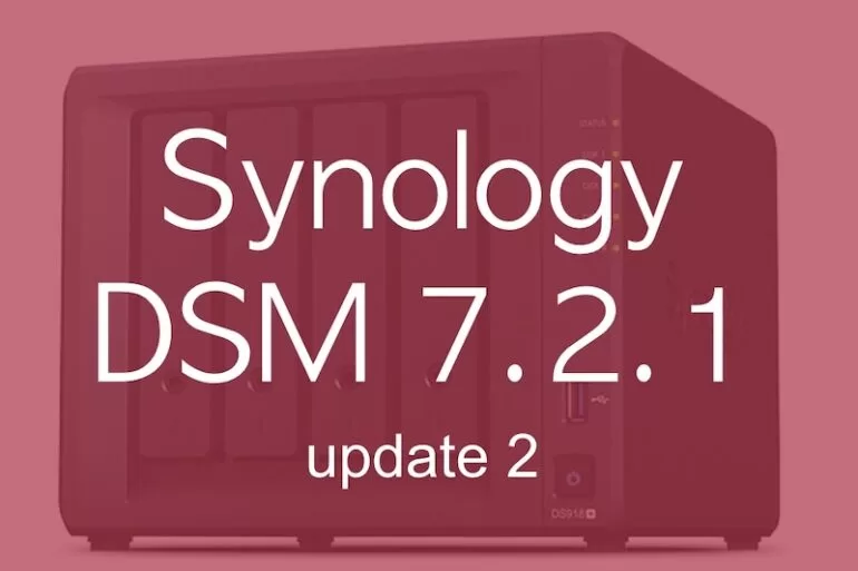 Synology DS7.2.1 update 2