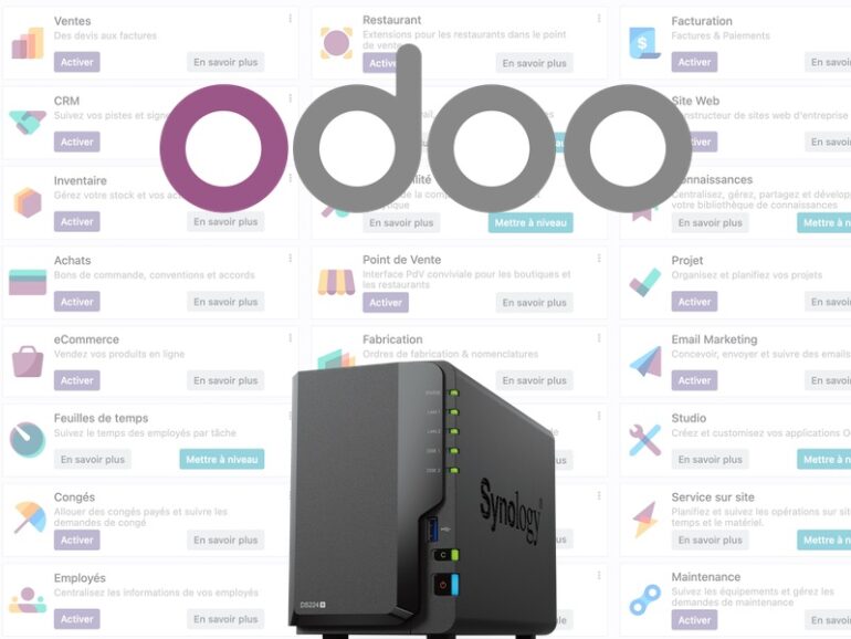 Installer Odoo (ERP/CRM) sur un NAS Synology en 5 minutes - Cachem