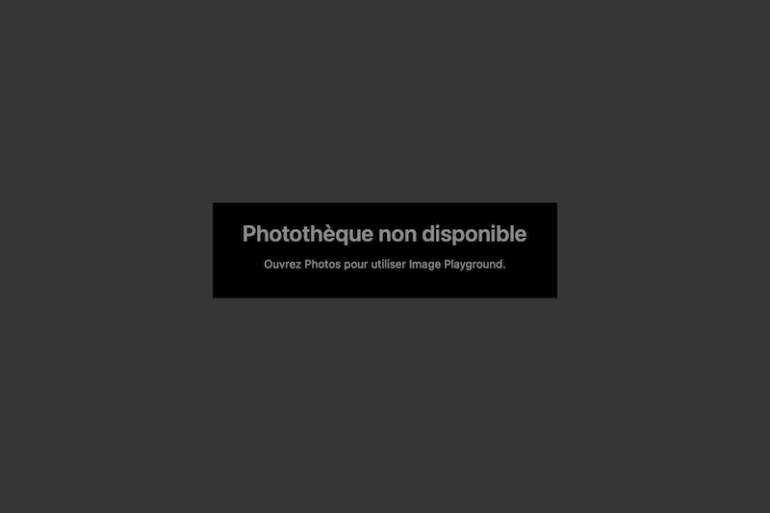 Image Playground Phototeque non disponible - Image Playground : "Phototèque non disponible", voici la solution...