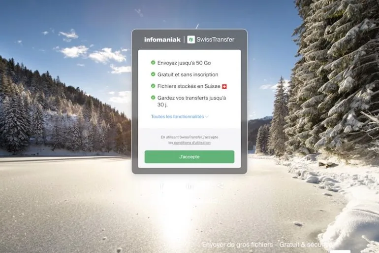 SwissTransfer - SwissTransfer : envoyer gratuitement jusqu’à 50 Go de fichiers