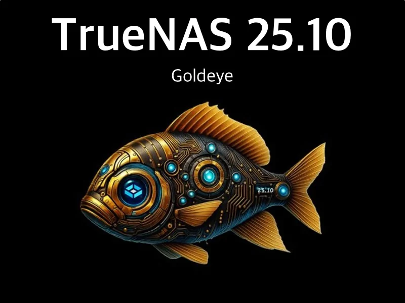 TrueNAS 2510 - TrueNAS 25.10 « Goldeye » : un coup d’accélérateur...