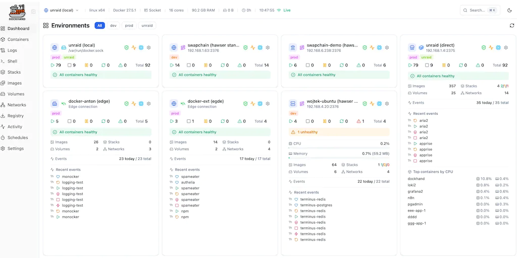 dockhand - Dockhand, Arcane ou Portainer : quelle interface Docker en 2026 ?