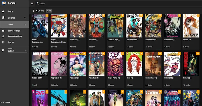 komga 2026 - Top 10 des conteneurs Docker indispensables sur NAS Synology en 2026