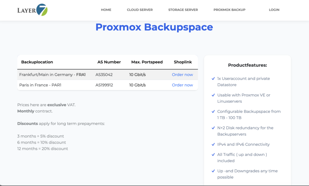 CleanShot Home Layer7 Networks 2026 03 18 at 12.35.13@2x - Proxmox Backup Space (Layer7) : test complet, avis et configuration PBS offsite