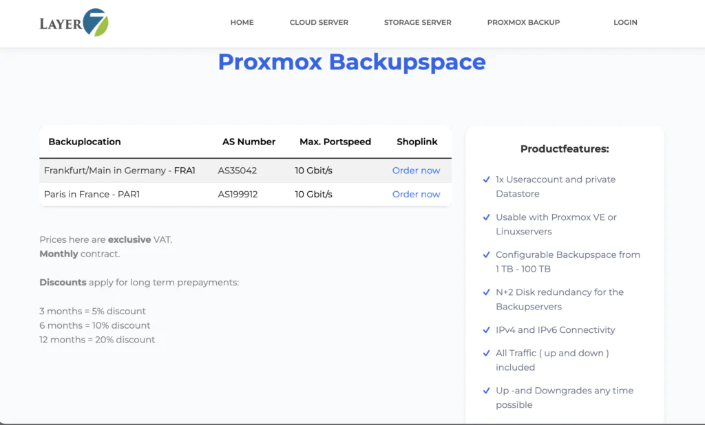 CleanShot Home Layer7 Networks 2026 03 18 at 12.35.13@2x - Proxmox Backup Space (Layer7) : test complet, avis et configuration PBS offsite