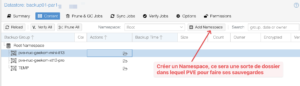 PBS Namespace Creation - Proxmox Backup Space (Layer7) : test complet, avis et configuration PBS offsite