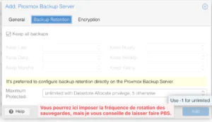 PVE Backup retention - Proxmox Backup Space (Layer7) : test complet, avis et configuration PBS offsite