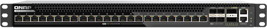 QNAP QSW M7230 2X4F24T - QNAP QSW-M7230-2X4F24T : le switch 100GbE qui rebat les cartes