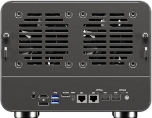 AOOSTAR WTR MAX Intel 1235U arriere - OOSTAR WTR MAX Intel 1235U : un NAS DIY 6 baies à 502€