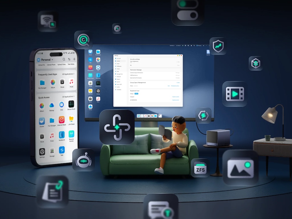 MinisCloud OS - Minisforum N5 Max : un NAS surpuissant taillé pour l’IA locale
