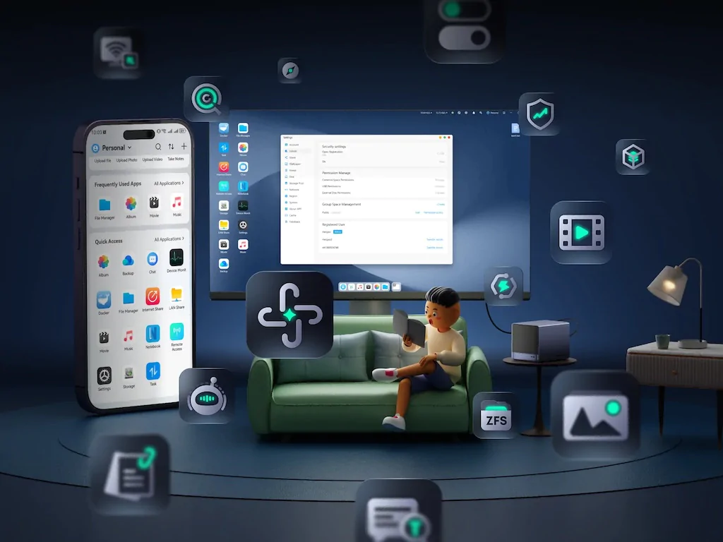 MinisCloud OS - Minisforum N5 Max : un NAS surpuissant taillé pour l’IA locale