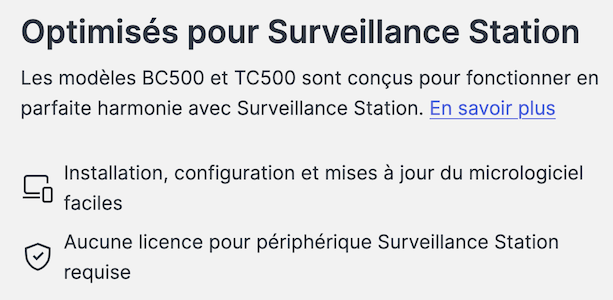 Pas de licence nécessaire pour TC500 BC500