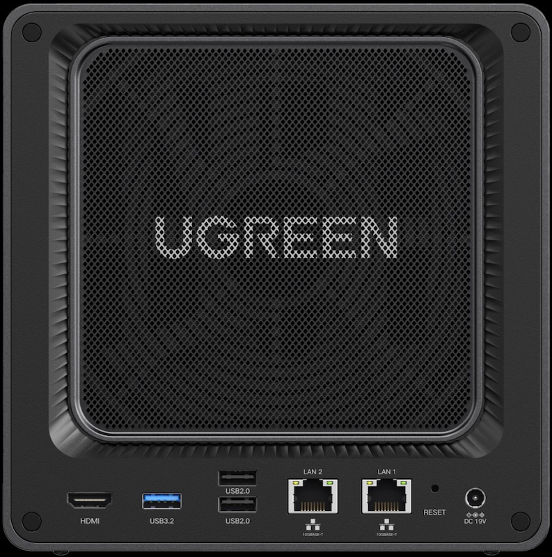 DXP4800 GT back 2026 - UGREEN DXP GT Series : AMD Ryzen, U.2, RAM ECC, 10 GbE