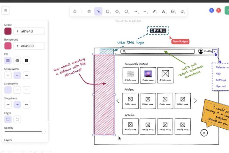 Excalidraw - Excalidraw : Outil open source de tableau blanc collaboratif