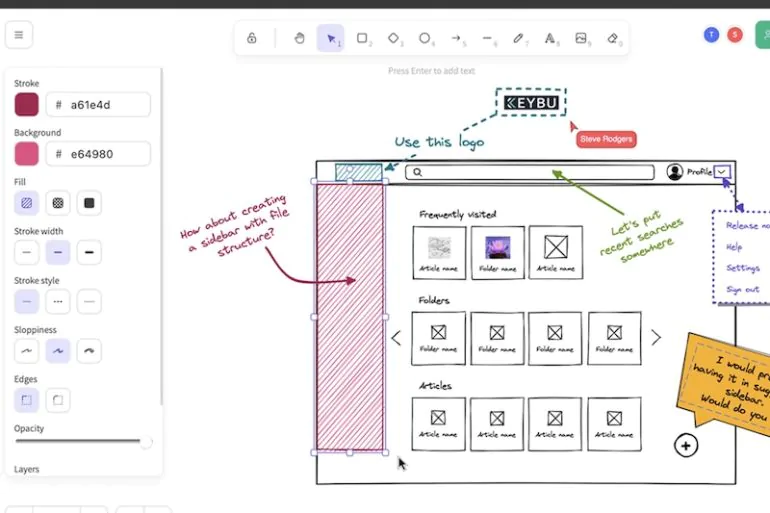 Excalidraw - Excalidraw : Outil open source de tableau blanc collaboratif